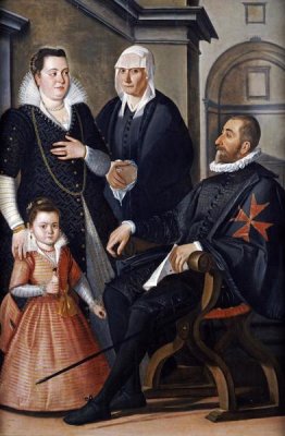 Santi Di Tito - Group Portrait of a Knight of Malta