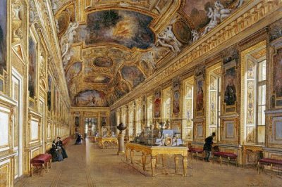 Victor Duval - The Interior of The Louvre
