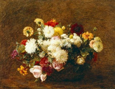 Henri Fantin-Latour - Bouquet De Fleurs