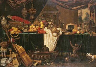 Jan Frederick Goiber - A Banquet Still-Life