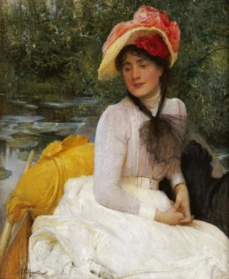 Arthur Hacker - Girl In a Punt