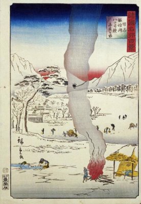 Hiroshige - Men Fishing For Eels