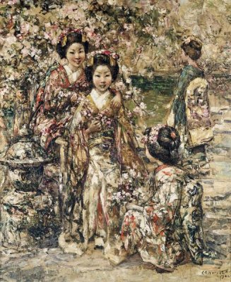 Edward Atkinson Hornel - In a Kyoto Garden