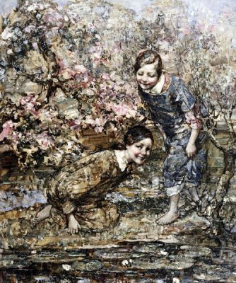 Edward Atkinson Hornel - The Lily Pond