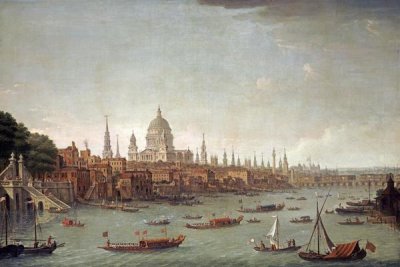 Antonio Joli - A Panoramic View of The City of London