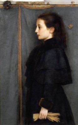 Fernand Khnopff - Portrait of Jeanne De Bauer