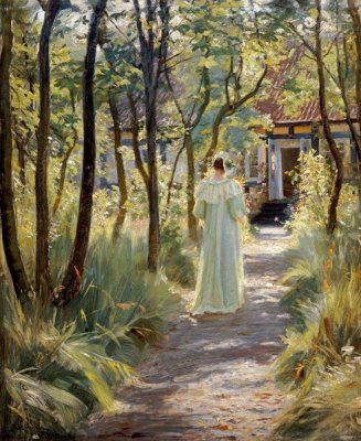 Peter Severin Kroyer - Marie In The Garden