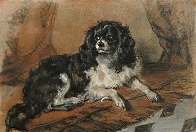 Sir Edwin Landseer - A King Charles Spaniel