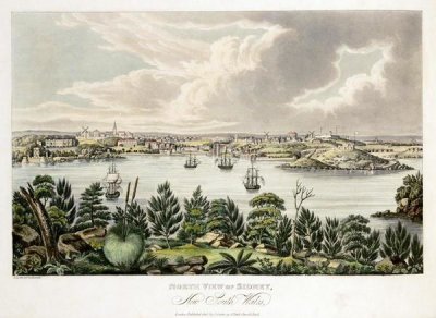 Joseph Lycett - North View of Sidney, New South Wales