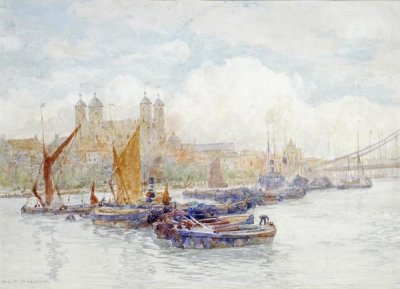 Herbert Menzies Marshall - The Tower of London From The Thames