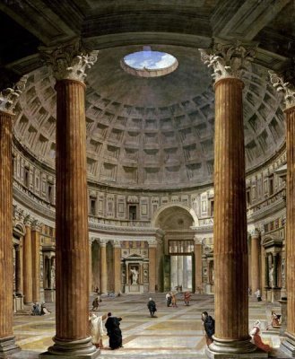 Giovanni Paolo Pannini - The Interior of The Pantheon, Rome
