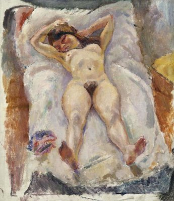 Jules Pascin - Lounging Nude