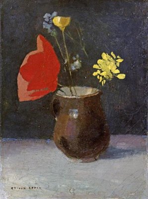 Odilon Redon - A Pitcher of Flowers