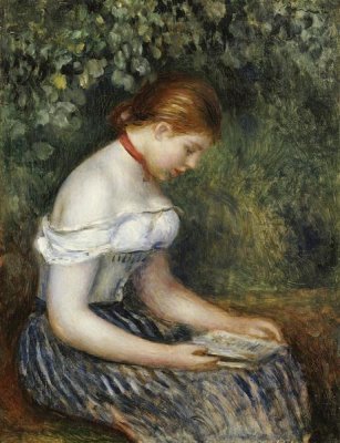 Pierre-Auguste Renoir - The Reader (A Young Girl Seated)