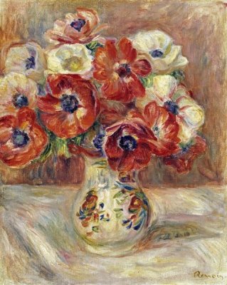 Pierre-Auguste Renoir - Still Life With Anemones