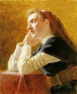 Ilia Efimovich Repin - Portrait of a Young Woman