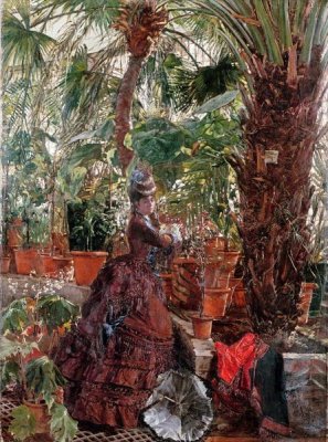 Edouard Frederic Wilhelm Richter - In The Conservatory