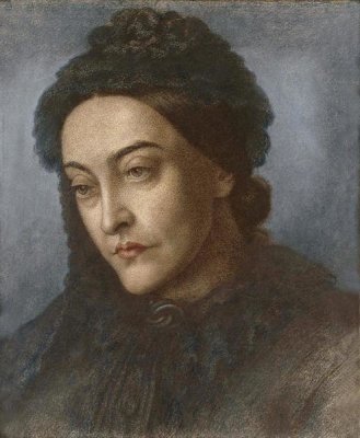 Dante Gabriel Rossetti - Portrait of Christina Rossetti