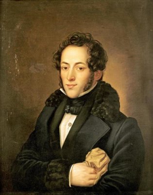 Russian School - The Poet Aleksandr Sergeevich Pushkin