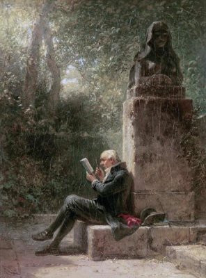 Carl Spitzweg - The Philosopher (The Reader In The Park)
