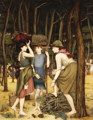 John Roddam Spencer Stanhope - Pine Woods at Viareggio