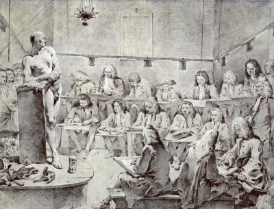 Giovanni Battista Tiepolo - Piazzetta's Academy: Artists Drawing a Nude