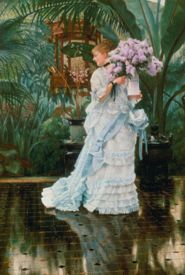 James Jacques Tissot - The Bunch of Lilacs