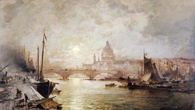 Franz Richard Unterberger - The Pool of London