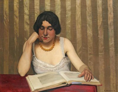 Felix Vallotton - Reader With a Yellow Necklace