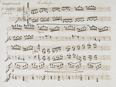 Ludwig Van Beethoven - Manuscript of The Second and Third Movements, Piano Sonata In E Flat