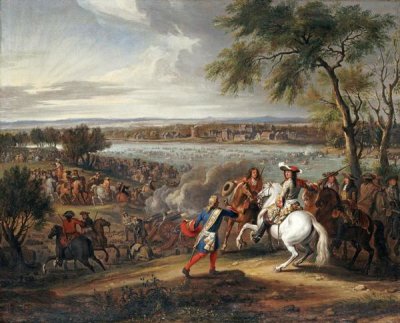 Adam Frans Van Der Meullen - King Louis XIV of France Crossing The Rhine
