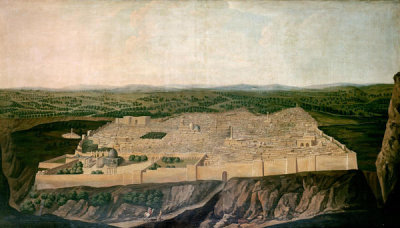 Jean-Baptiste Vanmour - A Panoramic View of Jerusalem