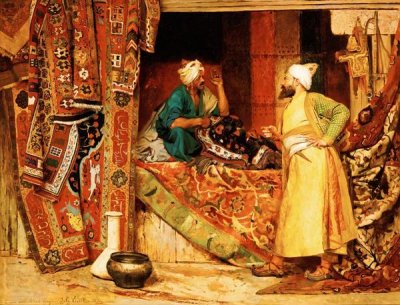 Jean Georges Vibert - Carpet Seller