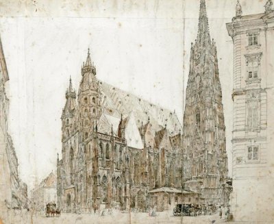 Rudolf Von Alt - St Stephen's Cathedral, Vienna