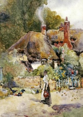 David Woodlock - Old Cottage at Sutton Courtney, Berkshire