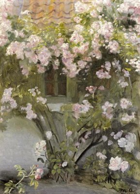 Michael Ancher - Climbing Roses