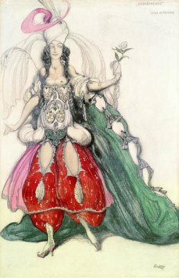 Leon Bakst - Costume Design For Scheherazade