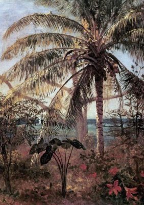 Albert Bierstadt - Palm Tree, Nassau