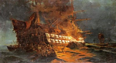 Konstantinos Bolanachi - The Loss of The Ajax Off Cape Janissary