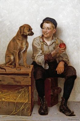 John George Brown - Teasing The Pup