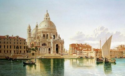 William Hickling Burnett - The Santa Maria Della Salute, Venice