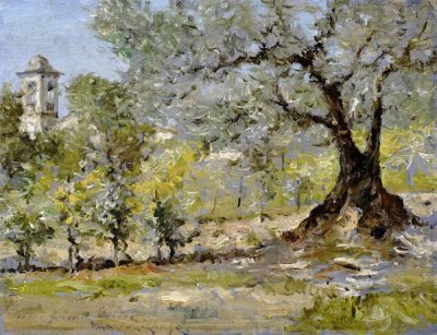 William Merritt Chase - Olive Trees In Florence