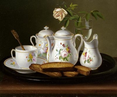 George Forster - Still Life of Porcelain and Biscuits