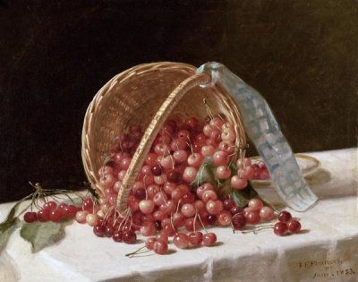 John F. Francis - A Basket of Cherries, 1853