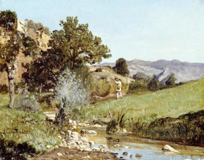 Paul Guigou - A Hunter In a Landscape