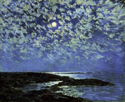 Childe Hassam - Moonlight, Isle of Shoals