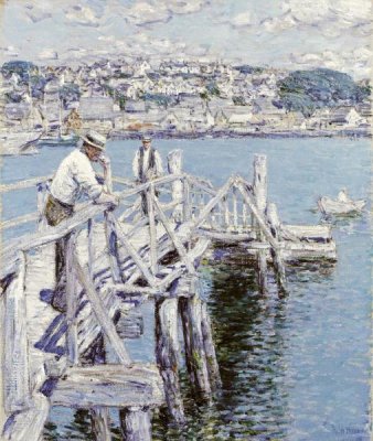 Childe Hassam - Dock Scene, Gloucester