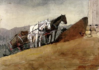 Winslow Homer - The Hill Top Barn - Houghton Farm