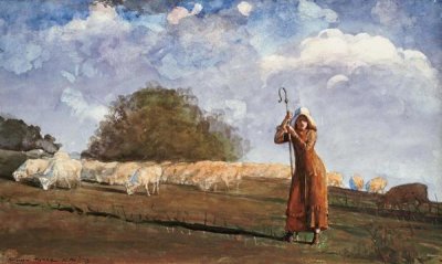 Winslow Homer - The Young Shepherdess