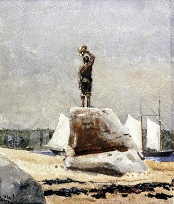 Winslow Homer - Boy Hailing Schooners